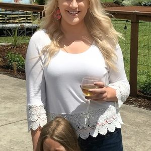 White Shirt with Sleeve Details